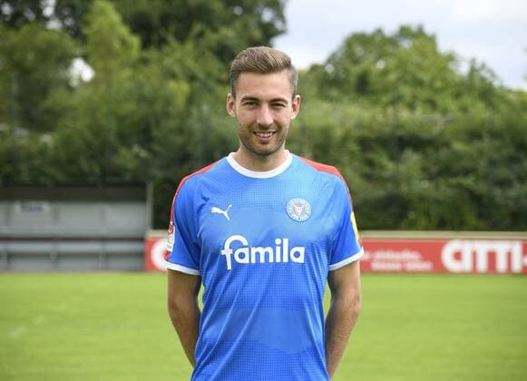 Michael Eberwein Holstein Kiel 2 BL, portrait date 2019 2020, football, men, 19 07 19 Kiel NLZ Projendorf Kiel Germany