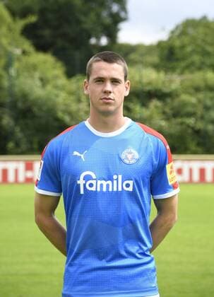Philipp Sander Holstein Kiel 2 BL, portrait date 2019 2020, football, men, 19 07 19 Kiel NLZ Projendorf Kiel Germany