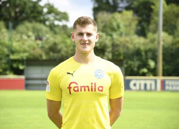 Timon Weiner Holstein Kiel 2 BL, portrait date 2019 2020, football, men, 19 07 19 Kiel NLZ Projendorf Kiel Germany