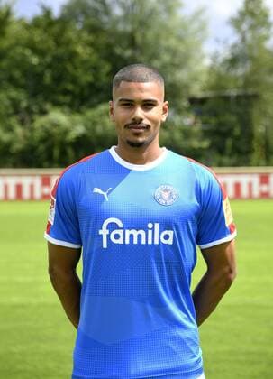 Noah Awuku Holstein Kiel 2 BL, portrait date 2019 2020, football, men, 19 07 19 Kiel NLZ Projendorf Kiel Germany