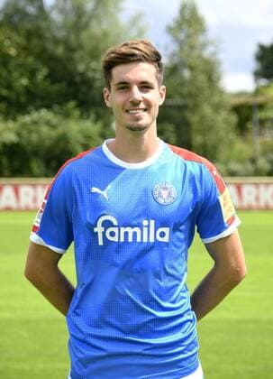Tobias Fleckstein Holstein Kiel 2 BL, portrait date 2019 2020, football, men, 19 07 19 Kiel NLZ Projendorf Kiel Germany