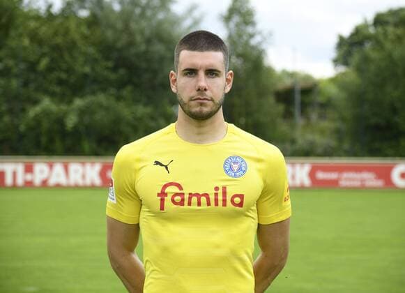Ioannis Gelios Holstein Kiel 2 BL, portrait date 2019 2020, football, men, 19 07 19 Kiel NLZ Projendorf Kiel Germany