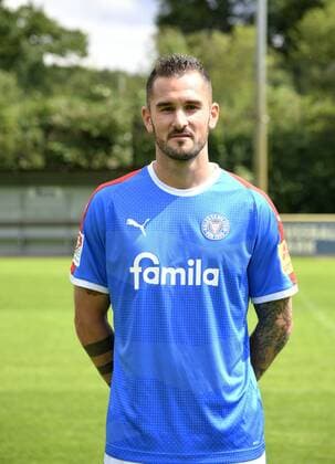 Dominik Schmidt Holstein Kiel 2 BL, portrait date 2019 2020, football, men, 19 07 19 Kiel NLZ Projendorf Kiel Germany