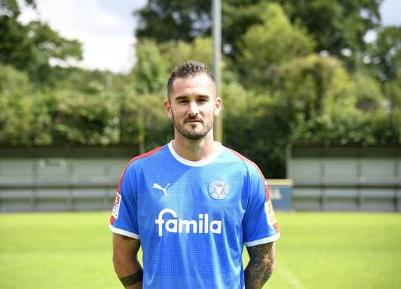 Dominik Schmidt Holstein Kiel 2 BL, portrait date 2019 2020, football, men, 19 07 19 Kiel NLZ Projendorf Kiel Germany