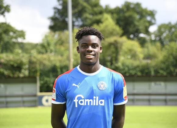 Yann Aurel Bisseck Holstein Kiel 2 BL, portrait date 2019 2020, football, men, 19 07 19 Kiel NLZ Projendorf Kiel Germany