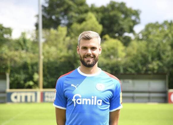 Stefan Thesker Holstein Kiel 2 BL, portrait date 2019 2020, football, men, 19 07 19 Kiel NLZ Projendorf Kiel Germany