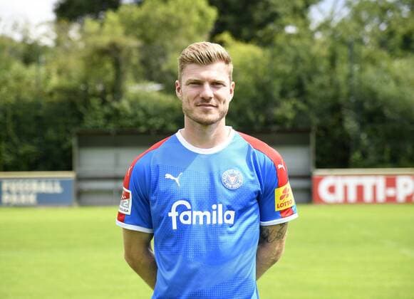 Alexander Mühling Holstein Kiel 2 BL, portrait date 2019 2020, football, men, 19 07 19 Kiel NLZ Projendorf Kiel Germany