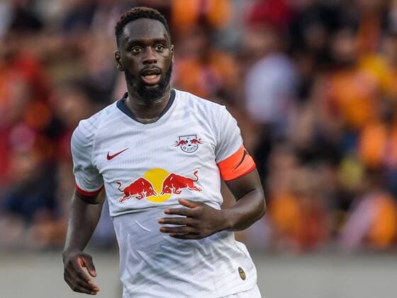 Jean-Kevin Augustin of Red Bull Leipzig during the Pre-season Friendly match between Red Bull Leipzig v Galatasaray SK at Stadion Tivoli on July 19, 2019 in Innsbruck, Austria Pre-Season Friendly 2019 2020 xVIxVIxImagesx xGerritxvanxKeulenxIVx 200274456