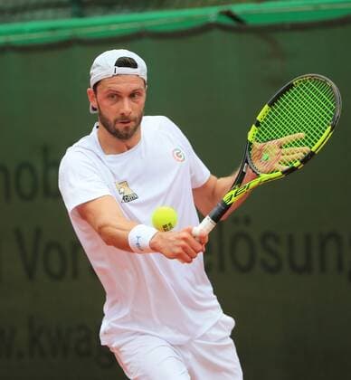 21 07 2019, 1 Men Bundesliga Tennis , TC Grosshesselohe vs Badwerk Gladbacher HTC, Sport Tennis, in picture Daniel Brands TC Grosshesselohe copyright Philippe Ruiz copyright: Philippe Ruiz