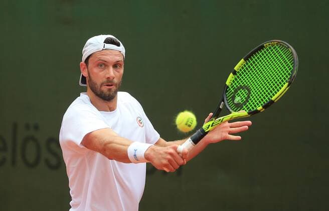 21 07 2019, 1 Men Bundesliga Tennis , TC Grosshesselohe vs Badwerk Gladbacher HTC, Sport Tennis, in picture Daniel Brands TC Grosshesselohe copyright Philippe Ruiz copyright: Philippe Ruiz