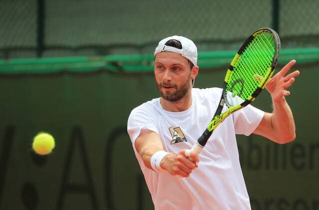 21 07 2019, 1 Men Bundesliga Tennis , TC Grosshesselohe vs Badwerk Gladbacher HTC, Sport Tennis, in picture Daniel Brands TC Grosshesselohe copyright Philippe Ruiz copyright: Philippe Ruiz