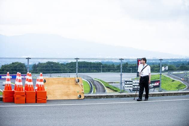 Illustration picture shows the fences around the racing track at the finish of the Ready Steady Tokyo - Cycling Olympic test event, a one day cycling race (179km) from Musashinonomori Park to the Fuji International Speedway, in Tokyo, Sunday 21 July 2019. ROBxWALBERS  x05631172x