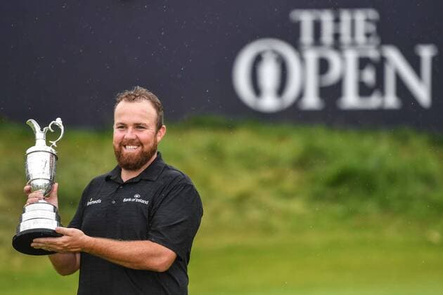 Sport Bilder des Tages 190721 Shane Lowry, Republic of Ireland, celebrates with the trophy after winning the final round of the golf tournament The 148th Open Championship on July 21, 2019 in Portrush. Photo: Petter Arvidson BILDBYRAN kod PA 92329 BBeng golf the open the 148th Open British Open Royal Portrush The 148th Open Championship dag 4 jubel jublar celebration celebrates *** 190721 Shane Lowry, Republic of Ireland, celebrates with the trophy after winning the final round of the golf tournament The 148th Open Championship on July 21, 2019 in Portrush Photo Petter Arvidson BILDBYRAN kod PA 92329 BBeng golf the open the 148th Open British Open Royal Portrush The 148th Open Championship dag 4 jubel jublar celebration celebrates,  Copyright: PETTERxARVIDSON BB190721PA155