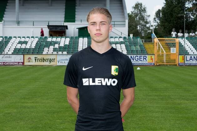 Valentino Schubert BSG Chemie Leipzig Soccer RL NO Portrait date 2019 2020 , Leipzig, 21 07 2019, Alfred Kunze Sportpark, Soccer ,