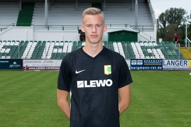 Björn Bjoern Nikolajewski BSG Chemie Leipzig Soccer RL NO Portrait date 2019 2020 , Leipzig, 21 07 2019, Alfred Kunze Sportpark, Soccer ,