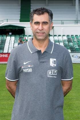 Physiotherapist Alireza Hamzehian BSG Chemie Leipzig Soccer RL NO Portrait date 2019 2020 , Leipzig, 21 07 2019, Alfred Kunze Sportpark, Soccer ,