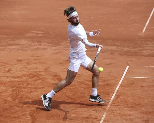 Nikoloz Basilashvili GEO , TC Grosshesselohe Men Bundesliga Tennis Men Bundesliga Tennis TC Grosshesselohe Grosshesselohe Munich Bayern Germany 21 July 2019 Copyright: xJuergenxHasenkopfx