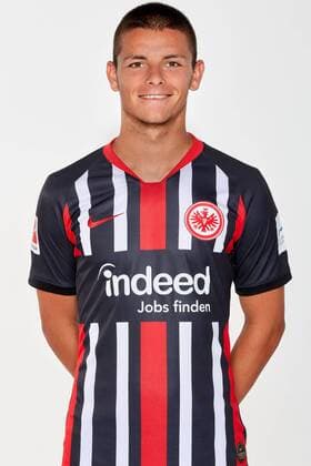 19 07 2019, xjhx, Fussball 1 Bundesliga, Eintracht Frankfurt Photo date 2019 2020 Portrait date emspor, v l Dejan Joveljic Eintracht Frankfurt DFL DFB REGULATIONS PROHIBIT ANY USE OF PHOTOGRAPHS as IMAGE SEQUENCES and or QUASI VIDEO Frankfurt am Main