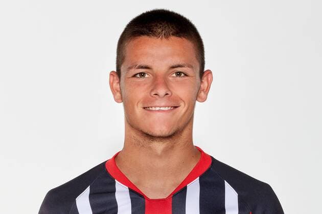 19 07 2019, xjhx, Fussball 1 Bundesliga, Eintracht Frankfurt Photo date 2019 2020 Portrait date emspor, v l Dejan Joveljic Eintracht Frankfurt DFL DFB REGULATIONS PROHIBIT ANY USE OF PHOTOGRAPHS as IMAGE SEQUENCES and or QUASI VIDEO Frankfurt am Main