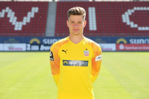 Team Presentation Zwickau Soccer 3 League Goalkeeper Max Sprang FSV Zwickau 3 League, Portrait Date 2019 2020 , Zwickau, 23 07 2019, Stadium Zwickau, Soccer ,