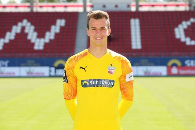 Team presentation Zwickau football 3 league goalkeeper Matti Kamenz FSV Zwickau 3 league, portrait date 2019 2020 , Zwickau, 23 07 2019, stadium Zwickau, football ,