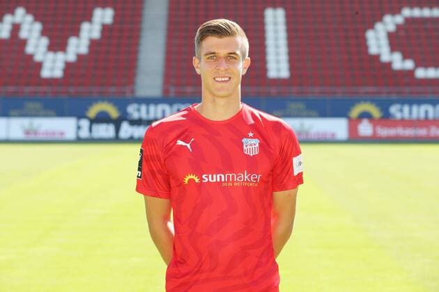 Team Presentation Zwickau Football 3 League Maurice Hehne FSV Zwickau 3 League, Portrait Date 2019 2020 , Zwickau, 23 07 2019, Stadium Zwickau, Football ,
