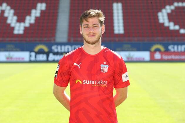 Team Presentation Zwickau Football 3 League Leon Jensen FSV Zwickau 3 League, Portrait Date 2019 2020 , Zwickau, 23 07 2019, Stadium Zwickau, Football ,
