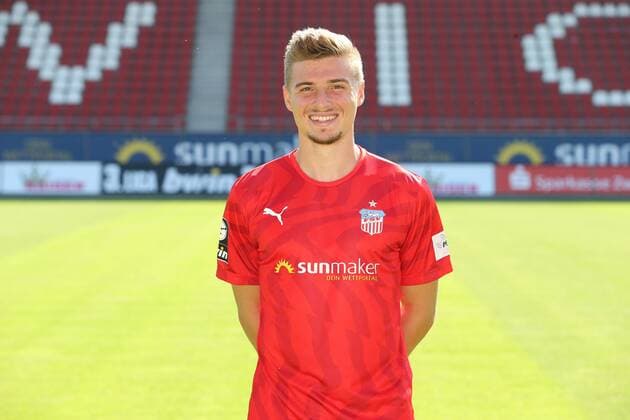 Team Presentation Zwickau Football 3 League Elias Huth FSV Zwickau 3 League, Portrait Date 2019 2020 , Zwickau, 23 07 2019, Stadium Zwickau, Football ,