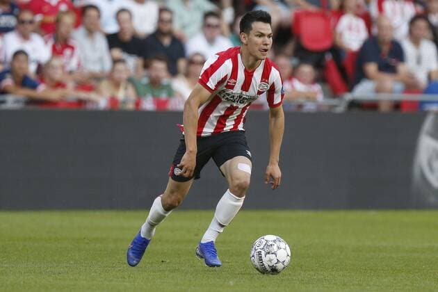 EINDHOVEN, 23-07-2019, Champions League preliminary round. Season 2019-2020. Philips Stadion. PSV - Basel. PSV player Hirving Lozano PSV - Basel  x3962860x Copyright: