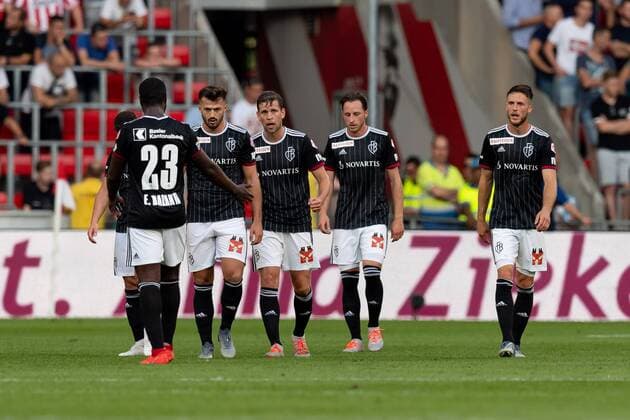 Eindhoven, Netherlands, 24 07 2019, UEFA Champions League, Second qualifying round, PSV Eindhoven FC Basel , Goal to 1 1, Scorer Albian Ajeti Basel is acclaimed Defodi 01061003760 Defodi-061