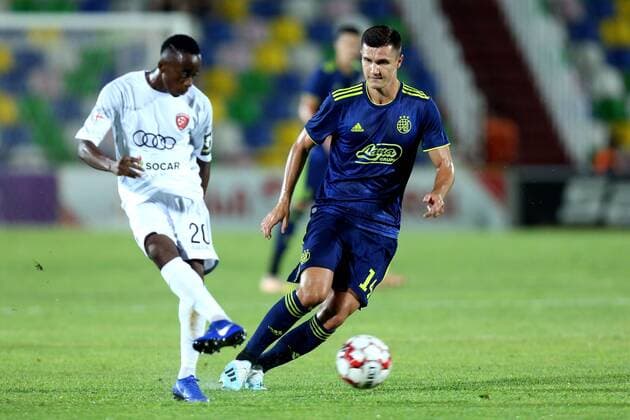UEFA Champions League CRO vs GEO - Tbilisi, Georgia 23.07.2019., Mikheil Meskhi stadium, Georgia, Tbilisi - Champions League - First Qualifying Round Second Leg FC Saburtalo - GNK Dinamo. Amer Gojak, Alwyn Luheni Tera.  LukaxStanzl PIXSELL