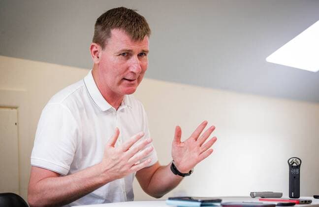 FAI Festival of Football Media Event With Stephen Kenny, Duleek Schoolboys Girls FC, Co. Meath 24 7 2019 Under 21 manager Stephen Kenny Stephen Kenny 24 7 2019  Copyright: x©INPHO RyanxByrnex RB3_4328