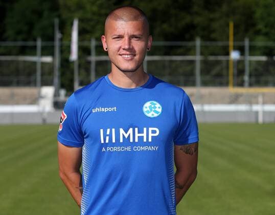 BAU 23 July 2019 Stuttgart Degerloch Football SV Stuttgarter Kickers Photo shoot, Shkemb Miftari