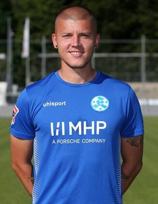 1BAU 23 July 2019 Stuttgart Degerloch Football SV Stuttgarter Kickers Photo shoot, Shkemb Miftari