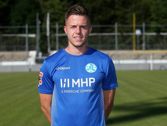 BAU 23 July 2019 Stuttgart Degerloch Football SV Stuttgarter Kickers Photo shoot, David Kammerbauer