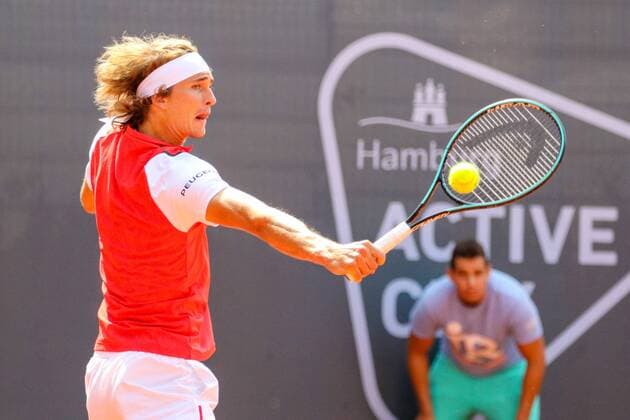 Alexander Zeverev (GER), Doppel Zverev Zverev vs. Lenz Masur, Hamburg European Open 2019, ATP, Tennis Herren 500, Hamburg, 24.07.2019, *** Alexander Zeverev GER , Double Zverev Zverev vs. Lenz Masur, Hamburg European Open 2019, ATP 500, Hamburg, 24 07 2019,