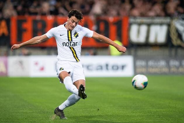 190724 Daniel Granli of AIK during the UEFA Champions League qualifying match between Maribor and AIK on July 24, 2019 in Maribor Photo Martin Metelko BILDBYRAN Cop 277 bbeng fotball fotboll football kval till champions league soccer champions league qualification aik maribor,  Copyright: MARTINxMETELKO BB190724BB289