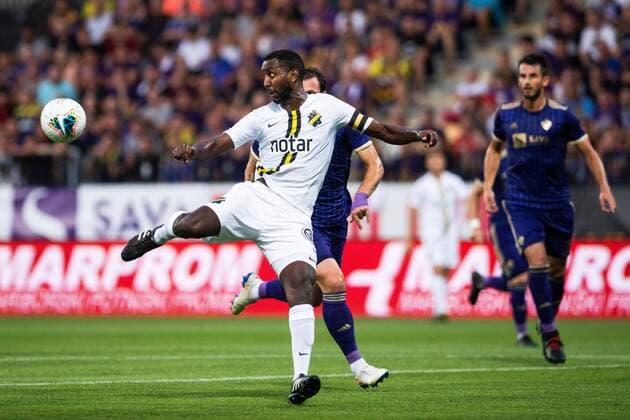 190724 Henok Goitom of AIK during the UEFA Champions League qualifying match between Maribor and AIK on July 24, 2019 in Maribor Photo Martin Metelko BILDBYRAN Cop 277 bbeng fotball fotboll football kval till champions league soccer champions league qualification aik maribor,  Copyright: MARTINxMETELKO BB190724BB291