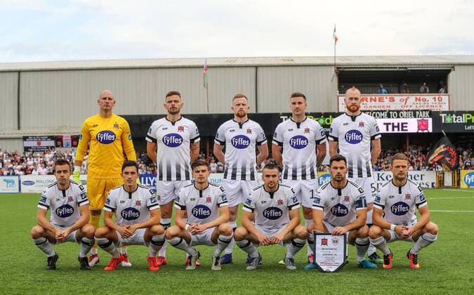 UEFA Champions League Second Qualifying Round First Leg, Oriel Park, Co. Louth 24 7 2019 Dundalk vs Qarabag The Dundalk team The Dundalk team 24 7 2019  Copyright: x©INPHO RyanxByrnex RB1_4723