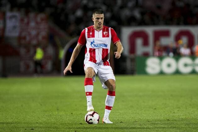 24th July 2019; Rajko Mitic Stadium, Belgrade, Serbia; UEFA Champions League Qualifying Second Leg First Round Red Star Belgrade versus HJK Helsinki; Jovancic of Red Star Belgrade in action  ActionPlus12156236 NikolaxKrstic