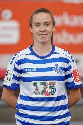 Claire O Riordan MSV Duisburg , Football Flyeralarm Women Bundesliga Season 2019 2020 Photo shoot MSV Duisburg, Duisburg, Schauinsland Reisen Arena, 24 07 2019, DFB regulations prohibit any use of photographs as image sequences and or quasi video Duisburg Schauinsland Reisen Arena Nordrhein Westfalen Germany