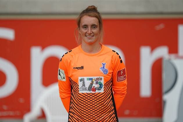 Meike Kämper MSV Duisburg , Football Flyeralarm Women Bundesliga Season 2019 2020 Photo shoot MSV Duisburg, Duisburg, Schauinsland Reisen Arena, 24 07 2019, DFB regulations prohibit any use of photographs as image sequences and or quasi video Duisburg Schauinsland Reisen Arena Nordrhein Westfalen Germany