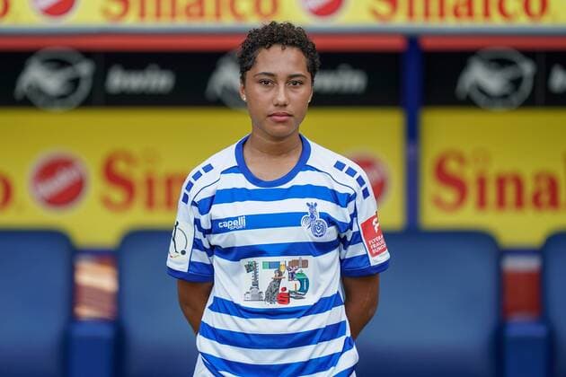 Vanessa Fürst MSV Duisburg , Football Flyeralarm Women Bundesliga Season 2019 2020 Photo shoot MSV Duisburg, Duisburg, Schauinsland Reisen Arena, 24 07 2019, DFB regulations prohibit any use of photographs as image sequences and or quasi video Duisburg Schauinsland Reisen Arena Nordrhein Westfalen Germany