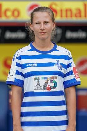 Meret Günster MSV Duisburg , Football Flyeralarm Women Bundesliga Season 2019 2020 Photo shoot MSV Duisburg, Duisburg, Schauinsland Reisen Arena, 24 07 2019, DFB regulations prohibit any use of photographs as image sequences and or quasi video Duisburg Schauinsland Reisen Arena Nordrhein Westfalen Germany