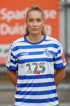 Nina Lange MSV Duisburg , Football Flyeralarm Women Bundesliga Season 2019 2020 Photo shoot MSV Duisburg, Duisburg, Schauinsland Reisen Arena, 24 07 2019, DFB regulations prohibit any use of photographs as image sequences and or quasi video Duisburg Schauinsland Reisen Arena Nordrhein Westfalen Germany