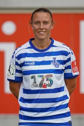 Isabel Hochstein MSV Duisburg , Football Flyeralarm Women Bundesliga Season 2019 2020 Photo shoot MSV Duisburg, Duisburg, Schauinsland Reisen Arena, 24 07 2019, DFB regulations prohibit any use of photographs as image sequences and or quasi video Duisburg Schauinsland Reisen Arena Nordrhein Westfalen Germany