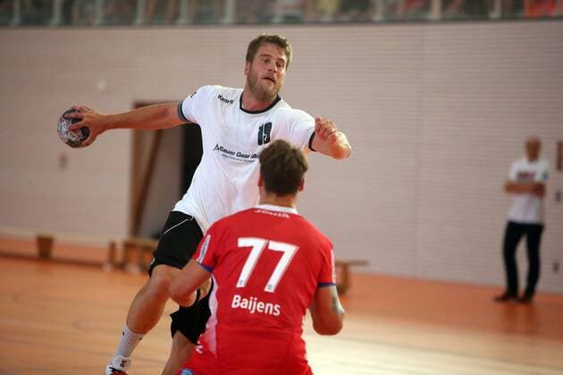 Handball Selection Esslingen TBV Lemgo Germany, Esslingen, 24 07 2019, Handball Selection Esslingen TBV Lemgo v l Fabian Sokele Handball Selection Esslingen , Dani Baijens TBV Lemgo