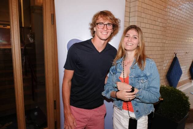 Alexander Sascha Zverev and Olga Sharypova Players Night Tennis ATP Hamburg Open at the Tortue Hotel Hamburg 23 7 2019