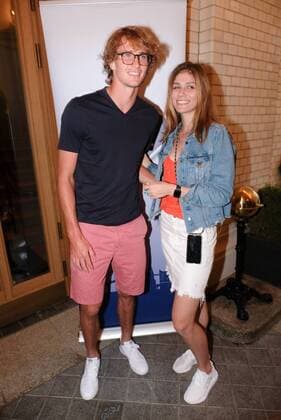 Alexander Sascha Zverev and Olga Sharypova Players Night Tennis ATP Hamburg Open at the Tortue Hotel Hamburg 23 7 2019