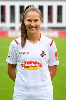 Cologne, Geißbockheim, 16 07 2019 Sabrina Horvat at the team photo of the womens team of 1 FC Cologne Season 2019 20 on Tuesday 16 July 2019 at Geißbockheim, Cologne Team photo 1 FC Cologne Season 2019 20